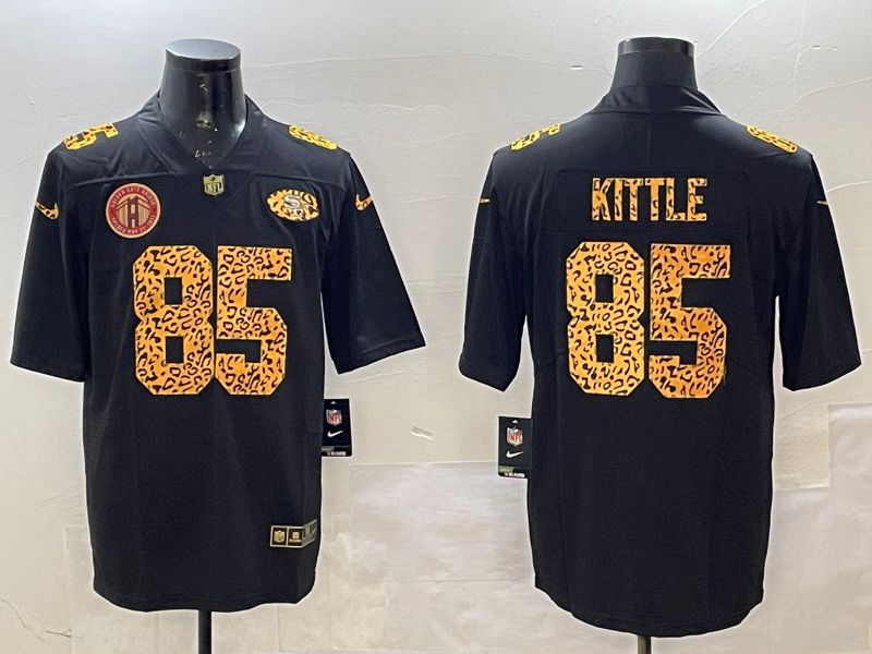 Men San Francisco 49ers #85 Kittle Black Panther pattern Nike 2025 Limited NFL Jersey style 5->san francisco 49ers->NFL Jersey